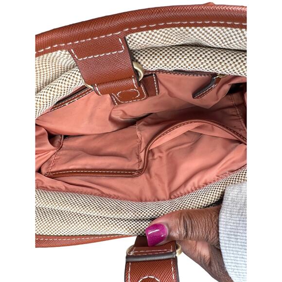 Radley London Tan Brown Dane Park Canvas Medium Old Money Tote Shoulder Bag - Picture 10 of 10